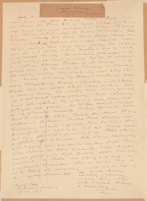 Janko Alexy – Heľpianka 