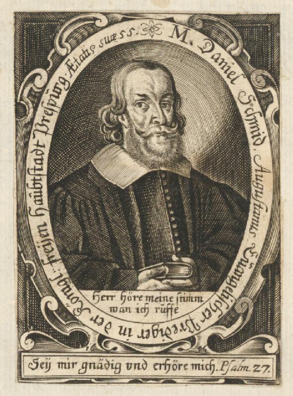 Moritz Lang – Portrét evanjelického kazateľa M. Daniela Schmida 