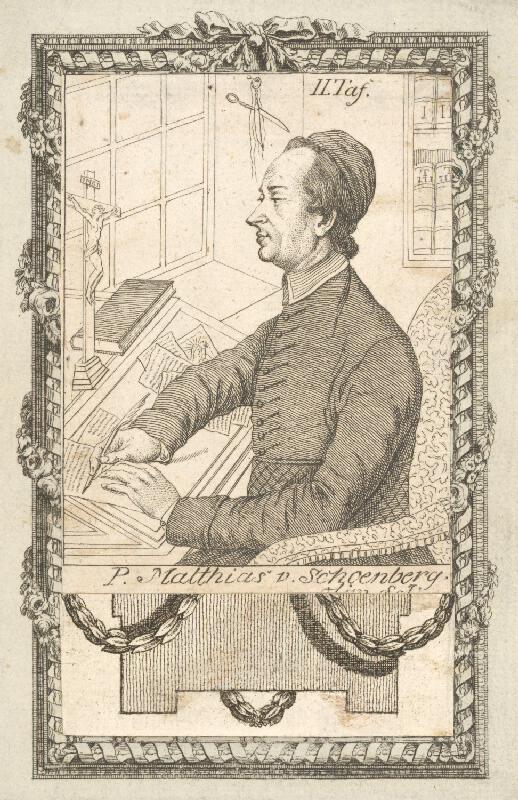 Stredoeurópsky grafik z 18. storočia – Portrét P.Matthiasa Schoenberga 