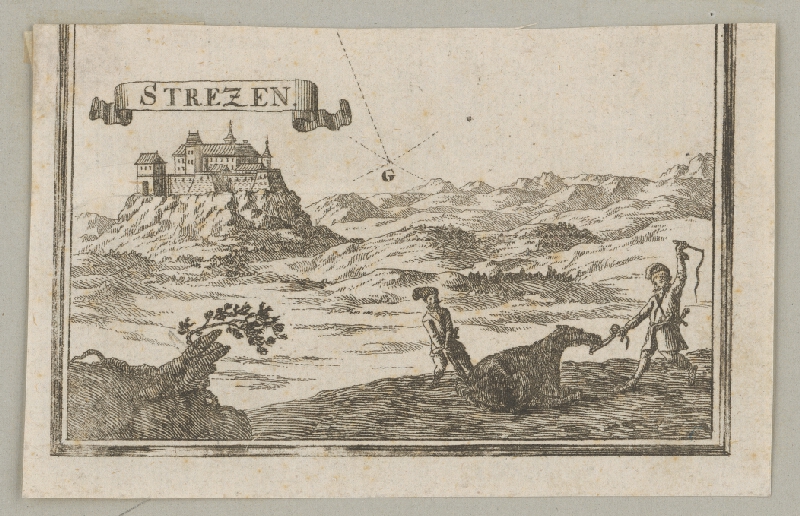 Stredoeurópsky grafik zo 17. storočia – Hrad Strečno 