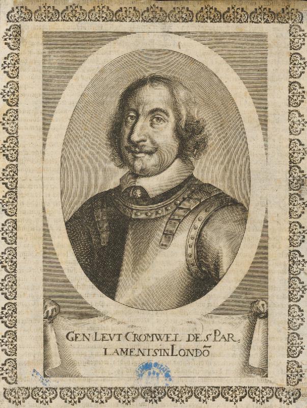 Stredoeurópsky grafik z 1. polovice 17. storočia – Portrét generála Cromwela 