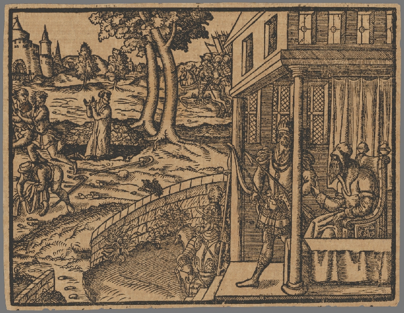 Stredoeurópsky grafik zo 16. storočia – Výjav zo Starého zákona 10. 