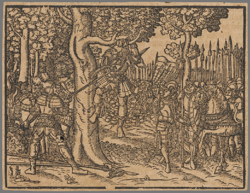 Stredoeurópsky grafik zo 16. storočia – Výjav zo Starého zákona 13. 