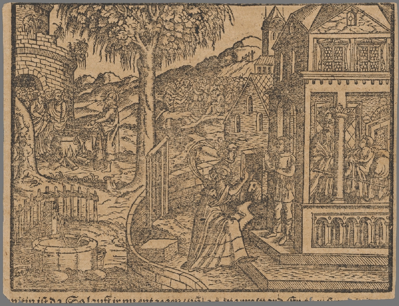 Stredoeurópsky grafik zo 16. storočia – Výjav zo Starého zákona 16. 