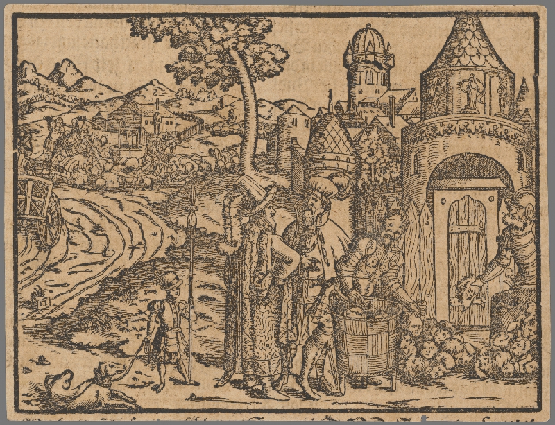 Stredoeurópsky grafik zo 16. storočia – Výjav zo Starého zákona 18. 