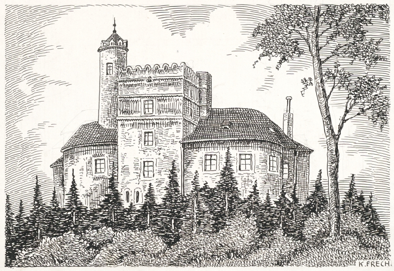 Karol Frech – Hrad Sachsengang a.d. Donau 