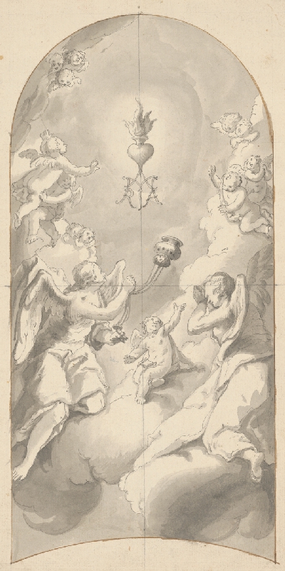 Stredoeurópsky grafik z 18. storočia – Náboženský výjav 