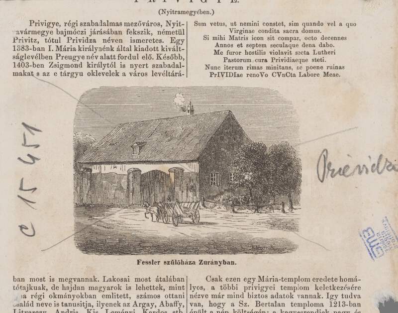 Neznámy autor – Prievidza 