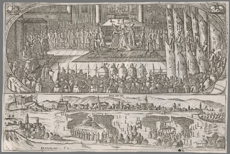 Johann Christoph Wagner – Korunovácia Leopolda I. v Bratislave 