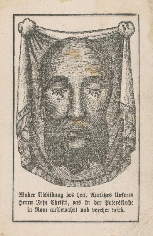 Stredoeurópsky grafik z 19. storočia – Kristova tvár 