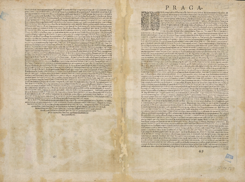 Joris Hoefnagel, Franz Hogenberg – Pražský hrad. Pohľad na Prahu (Dvojobraz) 