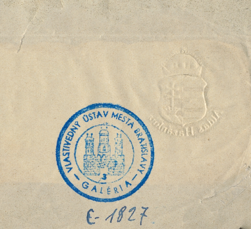 Stredoeurópsky grafik z polovice 19. storočia – Bratislava 