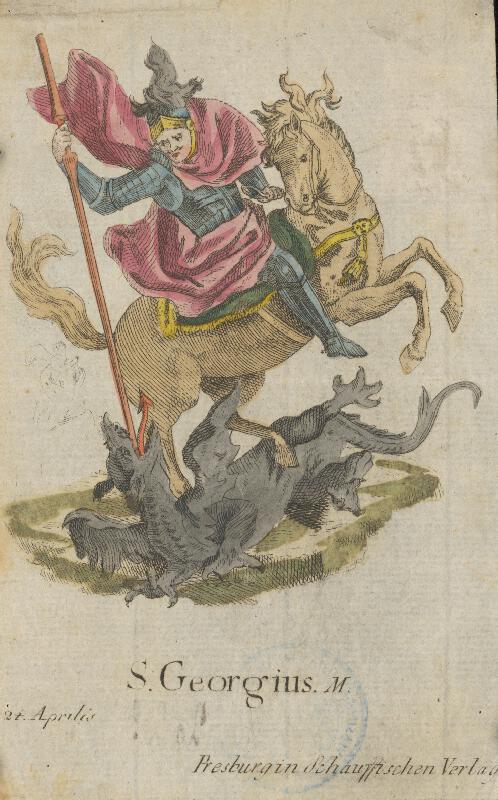 Stredoeurópky grafik z prelomu 18. - 19. storočia – Svätý Juraj 