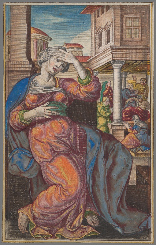 Maarten de Vos st., Jan Collaert II, Philips Galle – Tabita (14) Tabitha 