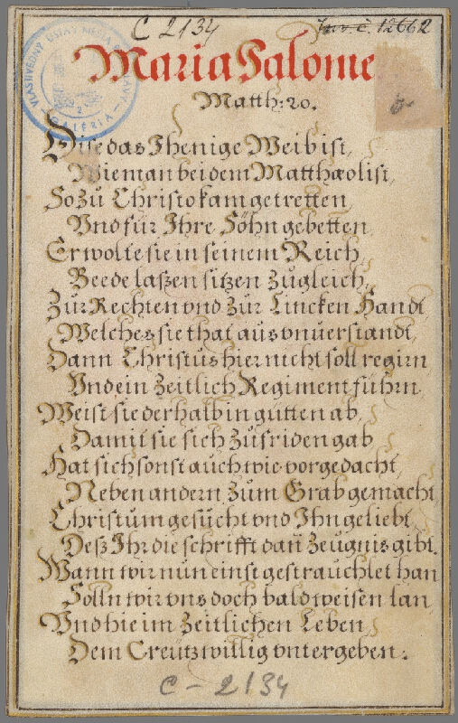 Maarten de Vos st., Jan Collaert II, Philips Galle – Tabita (14) Tabitha 