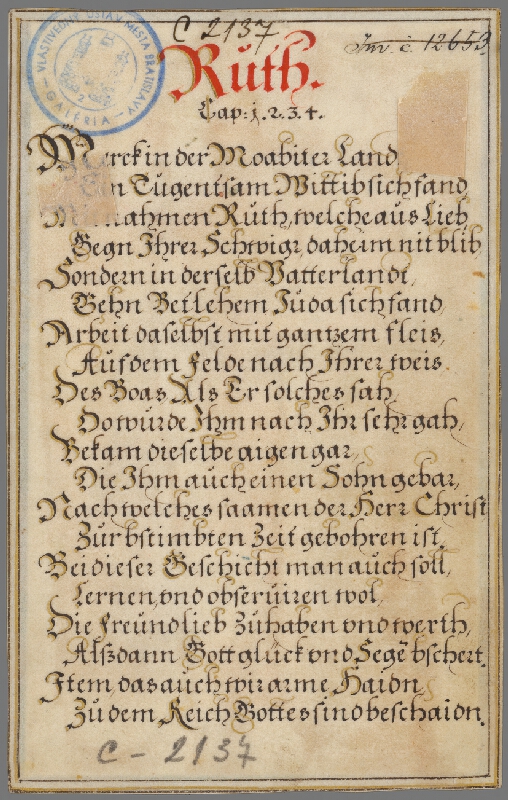 Jan Collaert II – Ruth 