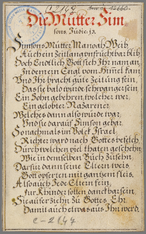 Jan Collaert II, Maarten de Vos st. – Matka Simsonova 