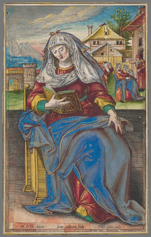 Jan Collaert II, Maarten de Vos st., Philips Galle – Alžbeta (2) Elizabeth Zachariae 