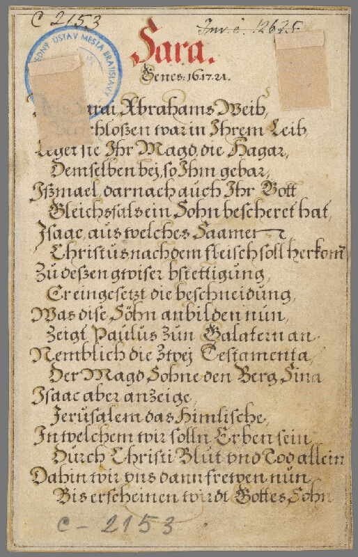Jan Collaert II, Maarten de Vos st. – Sára 