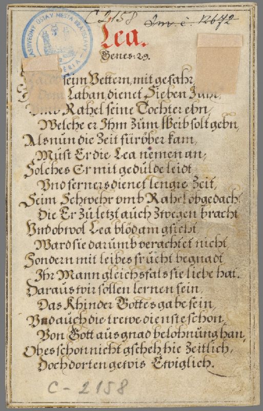 Jan Collaert II, Maarten de Vos st. – Lea 