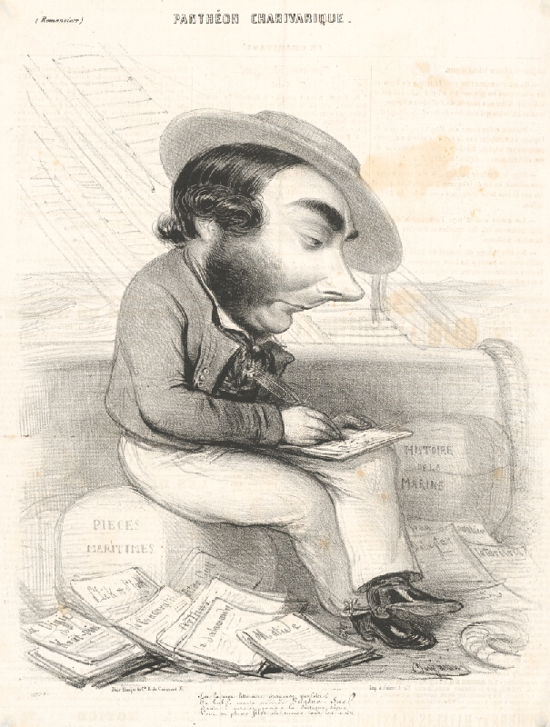 Benjamin Roubaud – Karikatúra spisovateľa 