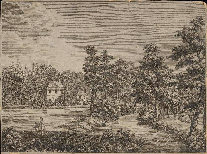 Stredoeurópsky grafik z 19. storočia – Záhrada vo Weimare 