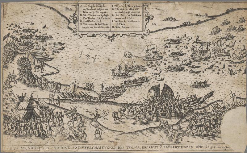 Stredoeurópsky autor z konca 16. storočia – Bitka s Turkami r. 1599 pri Tolne 
