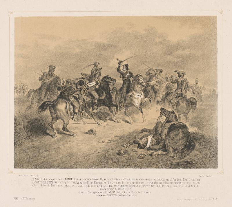 Josef Lanzedelly st. – Jazdecká bitka Chadzinského a Barnottu 