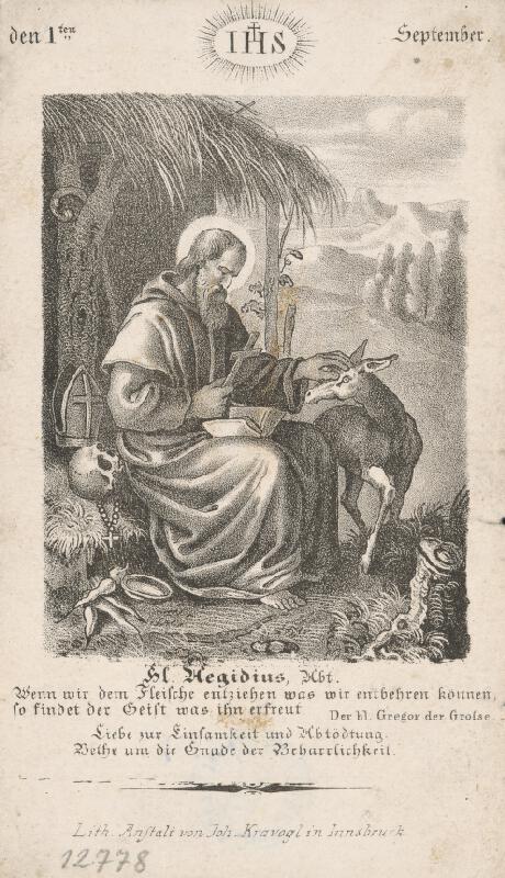 Nemecký grafik z 19. storočia – Svätý Ilja 