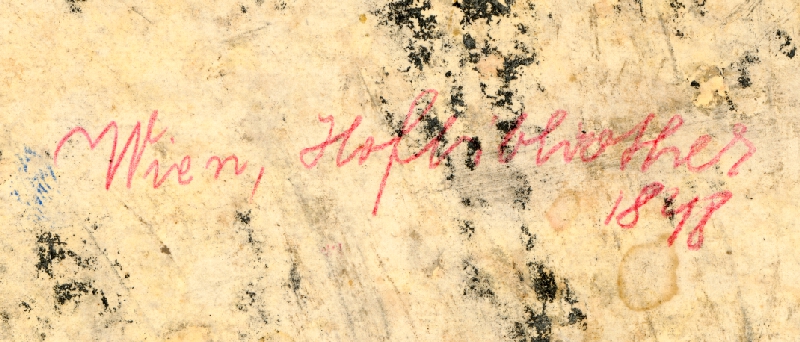 Stredoeurópsky grafik z 19. storočia – Požiar Dvorskej knihovni vo Viedni 