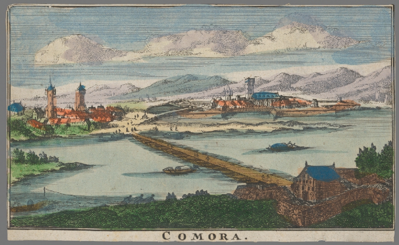 Stredoeurópsky grafik zo 17. storočia – Pohľad na Komárno 