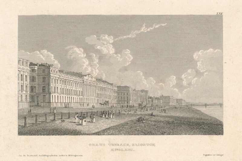 Stredoeurópsky grafik z 19. storočia – Terasa Brighton 