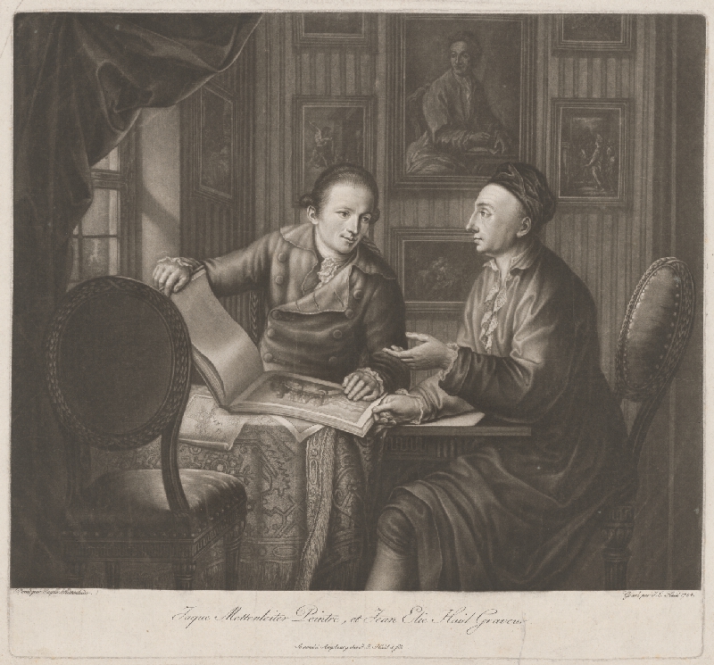 Johan Jacob Mettenleiter, Johann Elias Haid – Maliar Mettenleiter a rytec Haid 