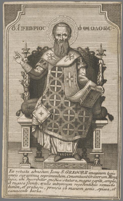Stredoeurópsky grafik z 19. storočia – Svätý Gregor 