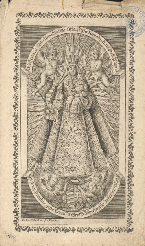 Franz Leopold Schmittner – Milosrdná socha Dubnickej Panny Márie v Dubnici n. V. (Panna Mária Dubnická) 