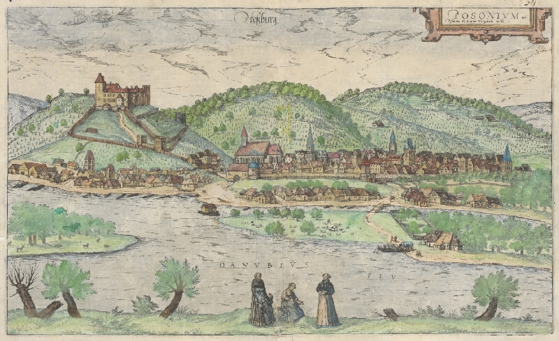 Franz Hogenberg, Joris Hoefnagel – Bratislava v roku 1572 