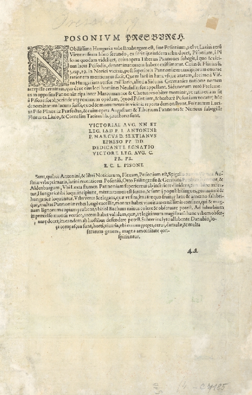 Franz Hogenberg, Joris Hoefnagel – Bratislava v roku 1572 