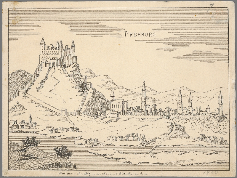 Stredoeurópsky grafik z 18. storočia – Bratislava v 18. stor. 