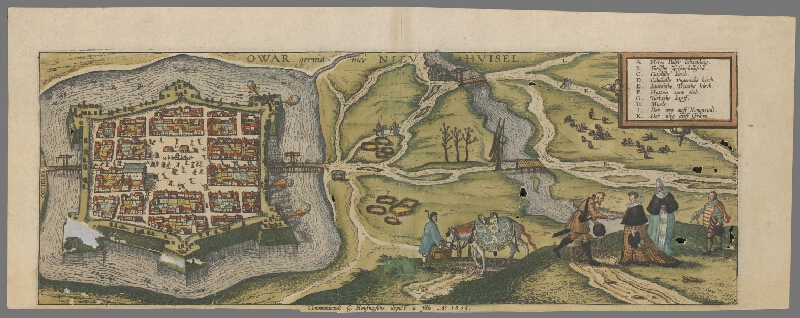 Joris Hoefnagel: Pevnosť Nové Zámky, 1595, Galéria mesta Bratislavy