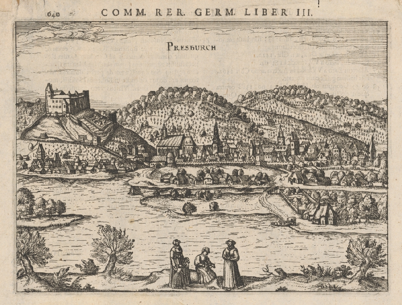 Franz Hogenberg, Joris Hoefnagel – Bratislava z juhu 