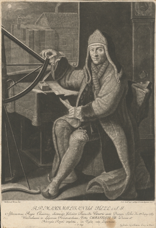Johann Jacob Haid, Wenzel Pohl - Astronóm Maximilián Hell | Web umenia