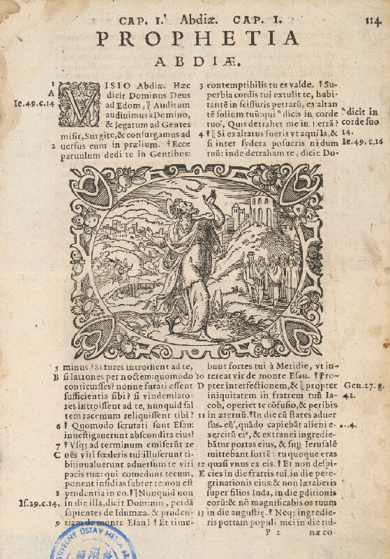 Stredoeurópsky grafik z 2. polovice 17. storočia – Jonáš s veľrybou 