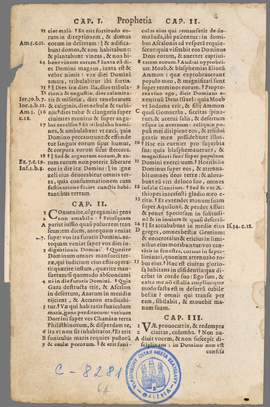 Stredoeurópsky grafik z 2. polovice 17. storočia – List z Biblie-svätec 