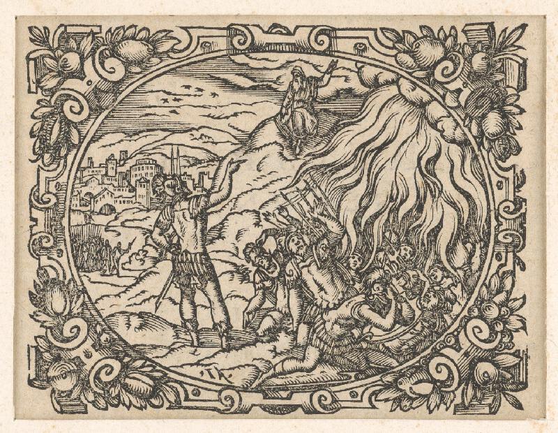 Stredoeurópsky grafik z 2. polovice 17. storočia – Ilustrácia z Biblie-Starý zákon 
