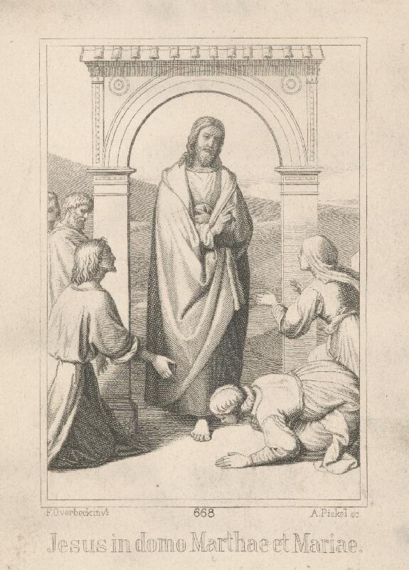 Andreas Pickel, Wilhelm Carl Overbeck – Ježiš v dome Marty a Márie 