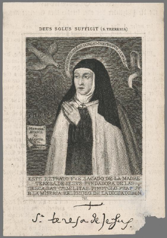 Stredoeurópsky autor z 19. storočia – Svätá Terézia z Ávily 