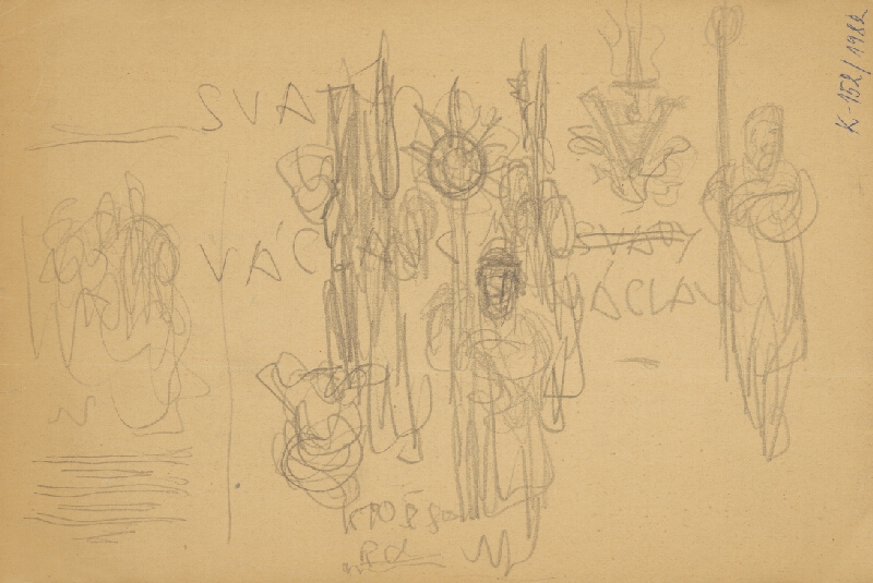 Jaroslav Vodrážka – Svätý Václav v zbroji 