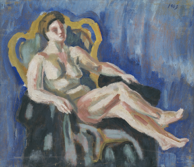 Ernest Zmeták – Akt v kresle 