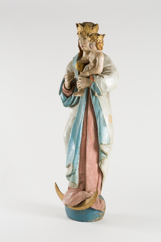 Slovenský ľudový rezbár z 1. polovice 19. storočia – Madona s polmesiacom 