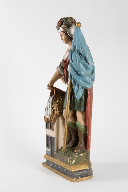 Slovenský ľudový rezbár z 19. storočia – Sv. Florián 